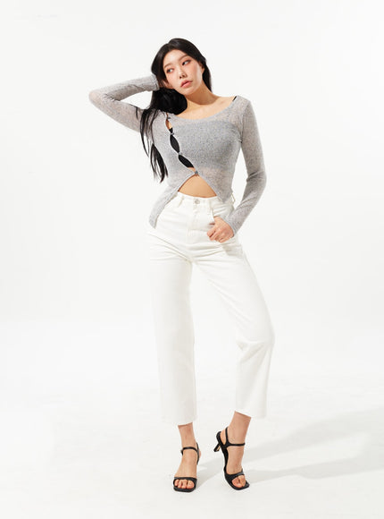 Straight Leg Ankle Pants IM323