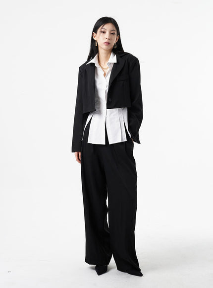 Jacket And Tailored Pants Set IA325