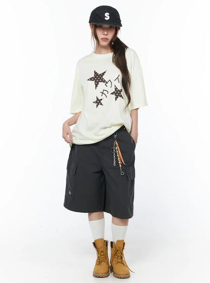 star-print-oversized-tee-cy529