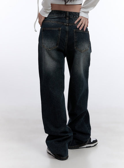 Haley Washed Wide-Leg Jeans CJ511