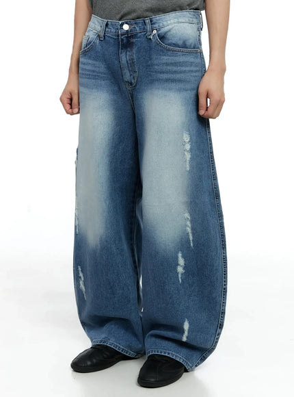 Men's Distressed Baggy Jeans IG520