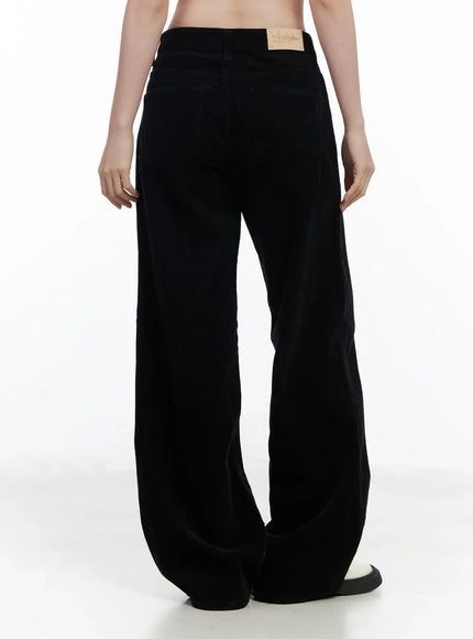 Corduroy Wide-Leg Cotton Pants CJ520