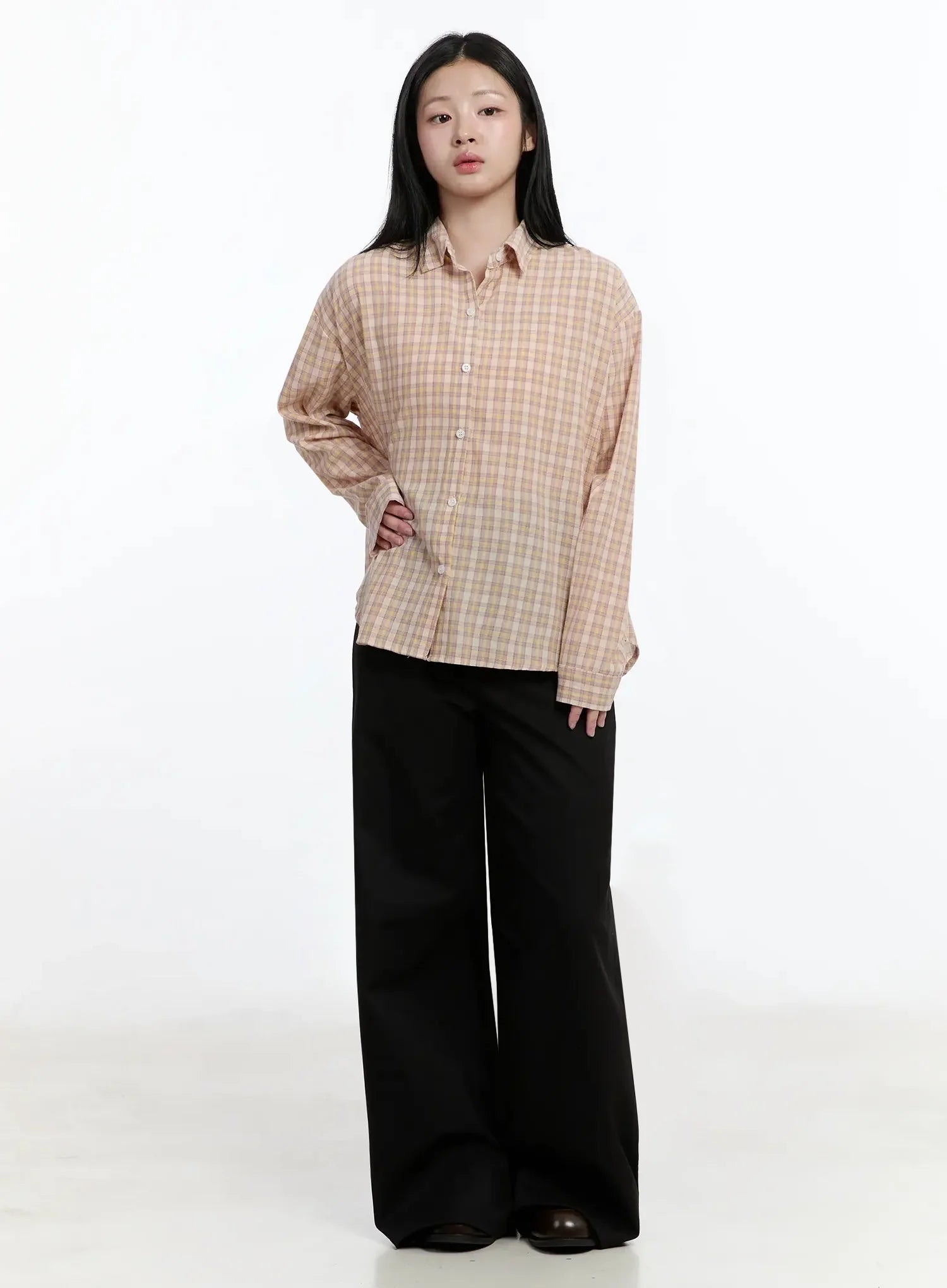 High-Waist Wide-Leg Pants IM513