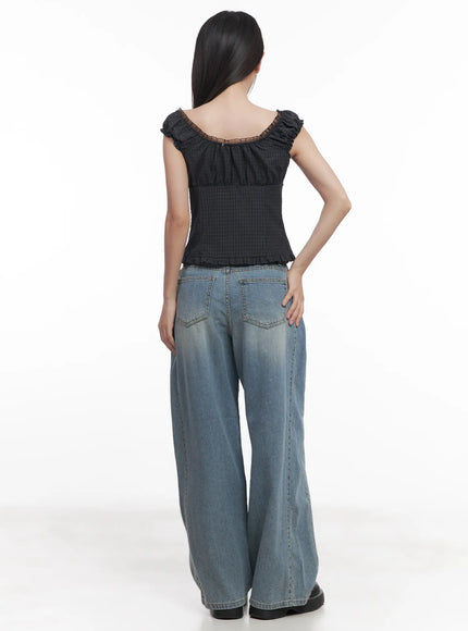 shirred-frill-sleeveless-top-cu516