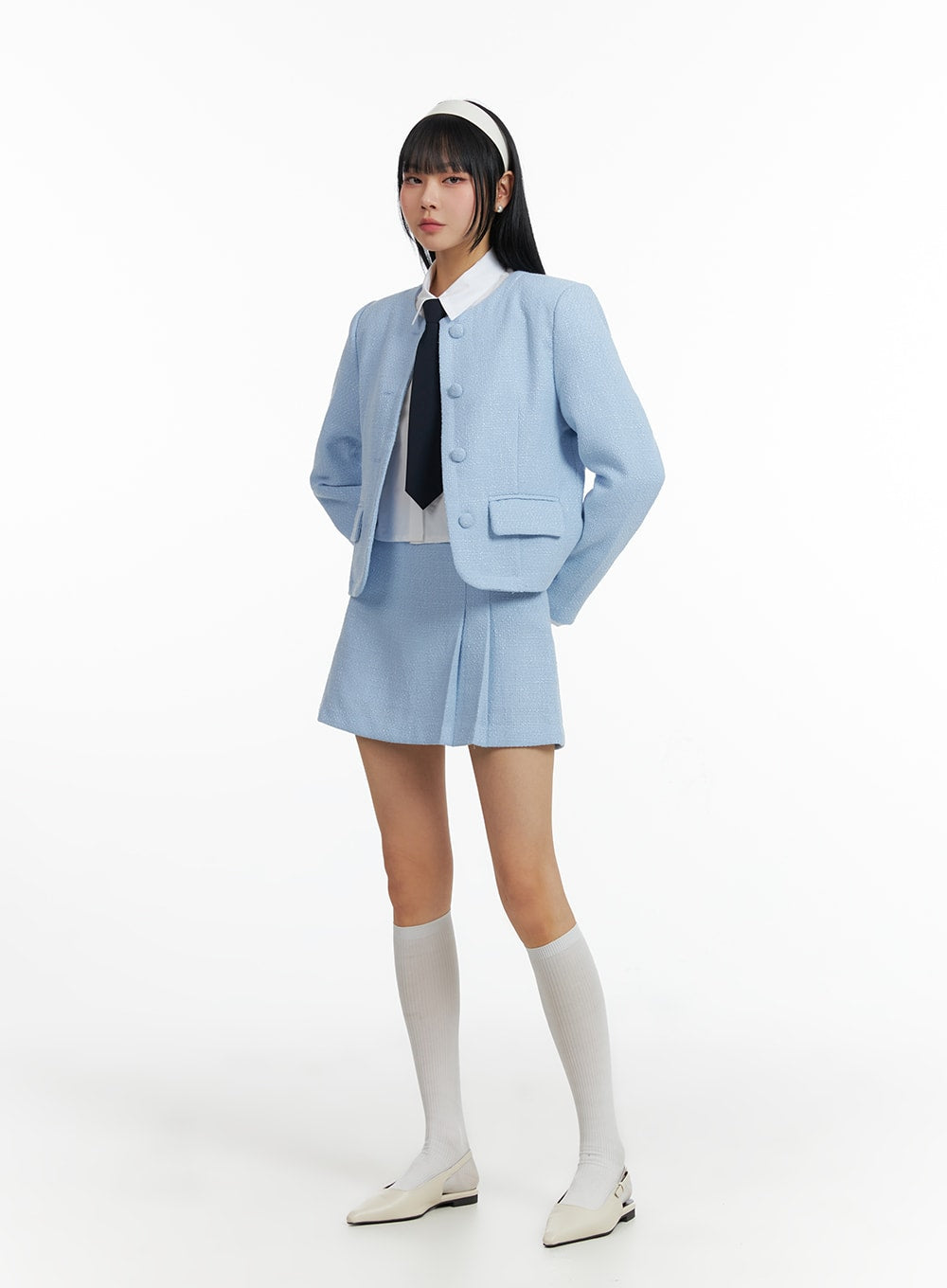 tweed-pleated-mini-skirt-if402