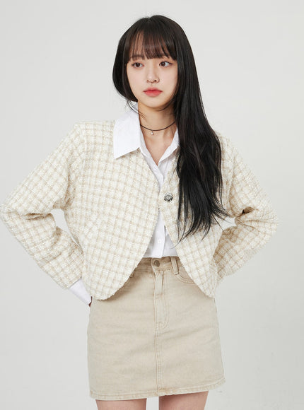 High Waist Cotton Skort OF328