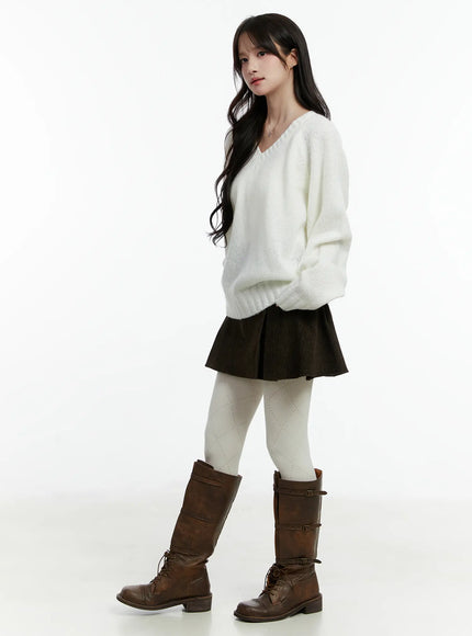 Oversized V-Neck Sweater CD523