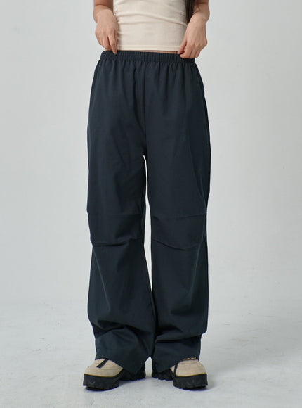 Drawstring Wide Track Pants IF314