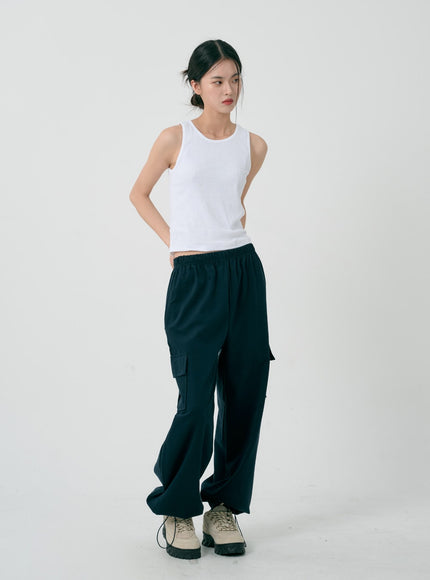 Round Neck Sleeveless Top ID08