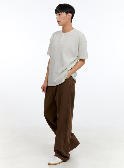 mens-solid-cotton-wide-leg-pants-brown-ig416