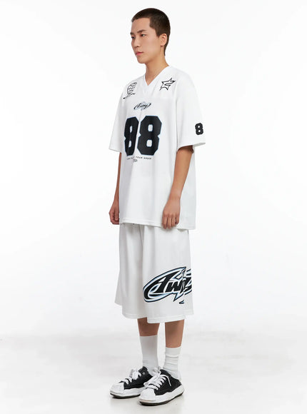 Men's Graphic Logo Athletic Shorts IG508