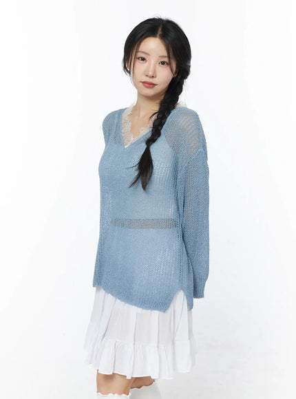 sheer-v-neck-knit-top-cy522