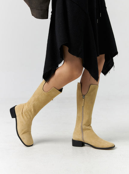 zip-up-suede-knee-high-boots-cs305