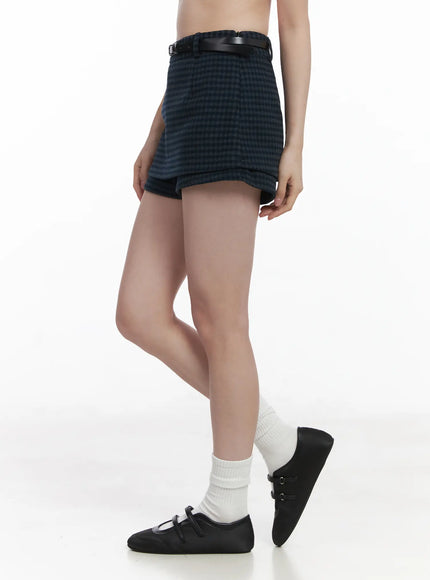 checkered-mini-skirt-cj507