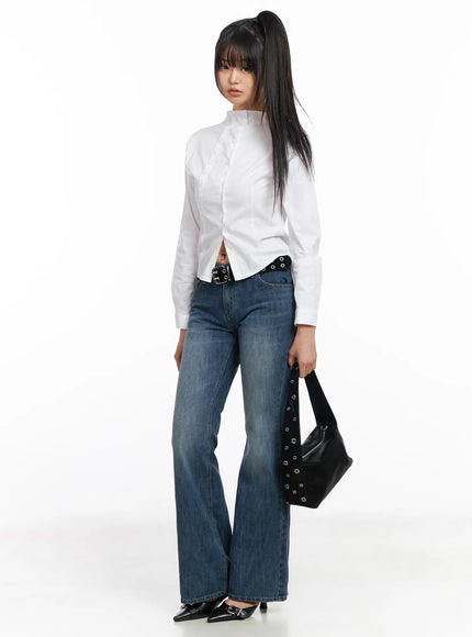 double-button-up-blouse-cf504