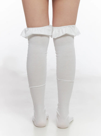Frilled Long Knee Socks CO507