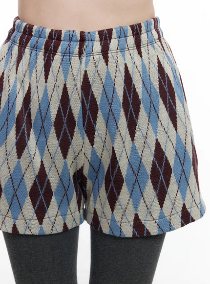 argyle-pattern-knit-shorts-cj520