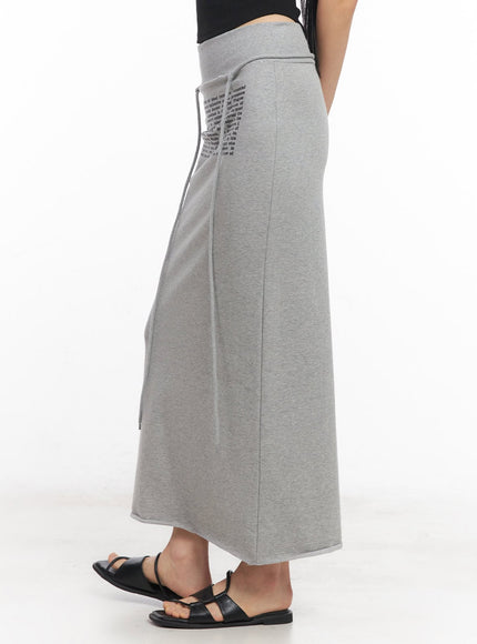 drawstring-script-maxi-sweatskirt-cy528
