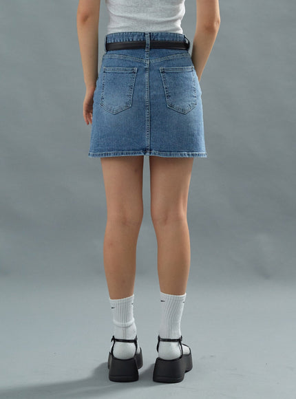 Basic Denim Miniskirt CU22