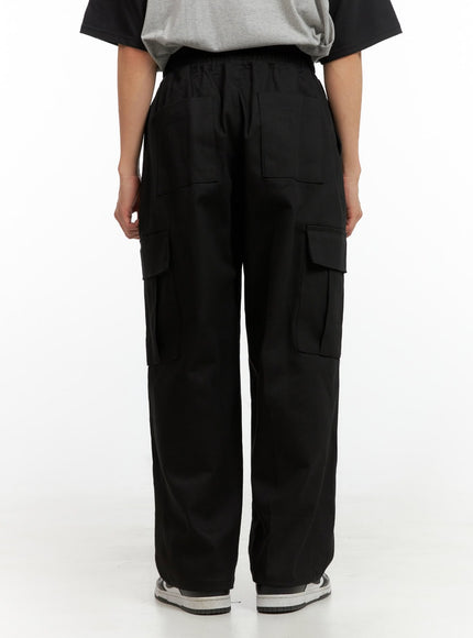 mens-solid-cargo-pants-black-iu412