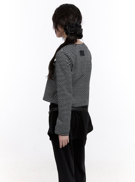 buttoned-stripe-polka-dot-cardigan-cf512