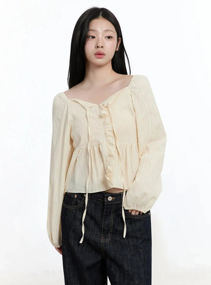 Romantic Frill Lace Blouse IM513