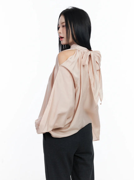 chic-open-shoulder-scarf-blouse-cj519
