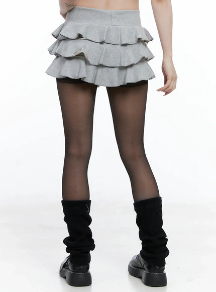 Frill Layered Mini Skirt CS501