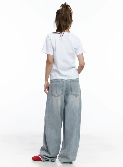 Hwasa Wash Wide-Leg Jeans CL511