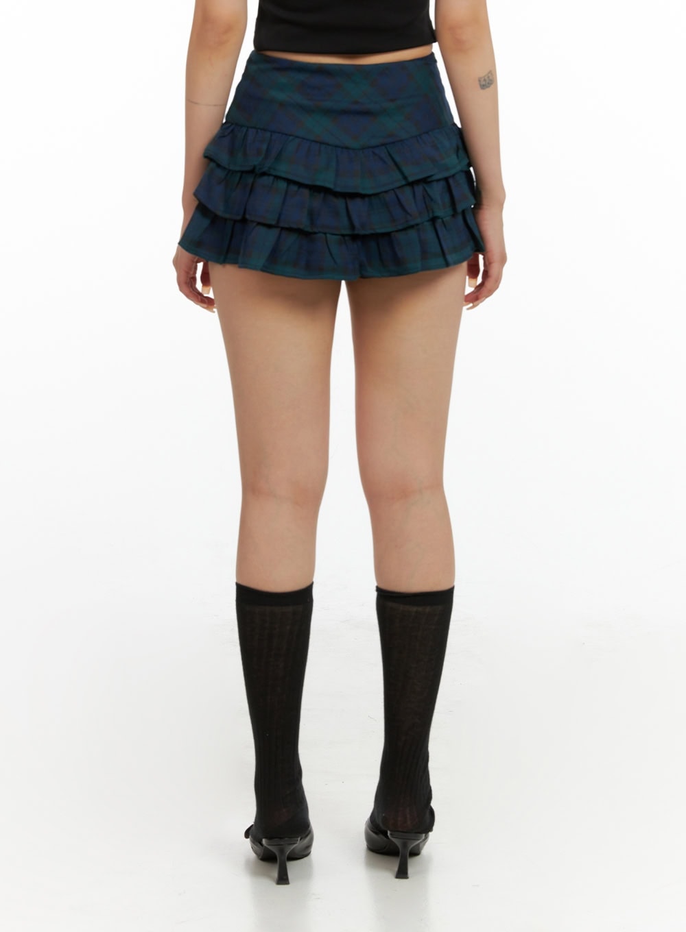 layered-frill-mini-skirt-cl415