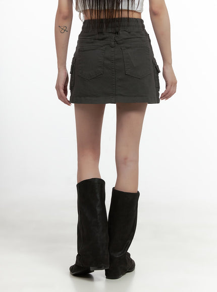 string-banded-cargo-pocket-mini-skirt-cs419