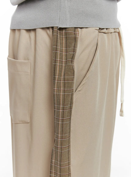 mens-side-plaid-drawstring-pants-ig529