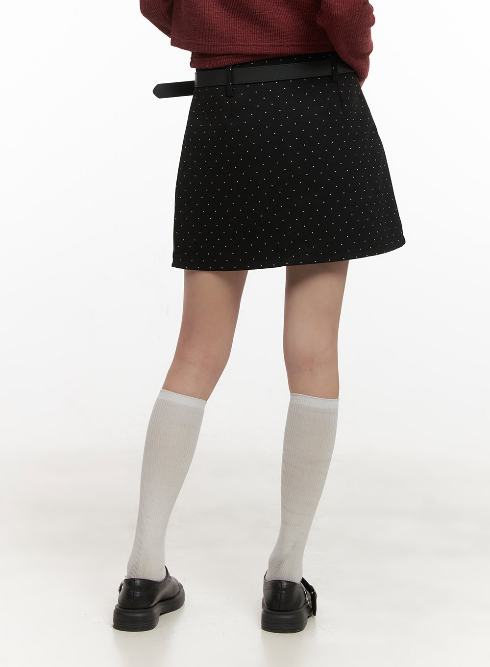 polka-dot-slit-mini-skirt-cd430