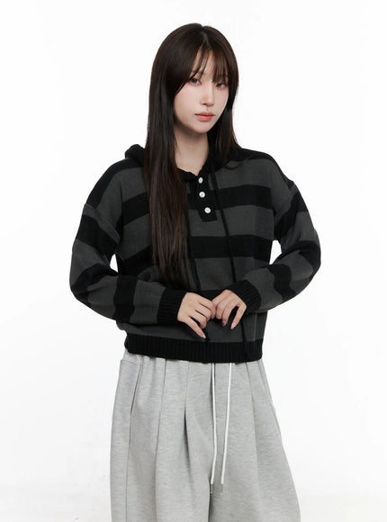 striped-half-buttonsweater-hoodie-co521
