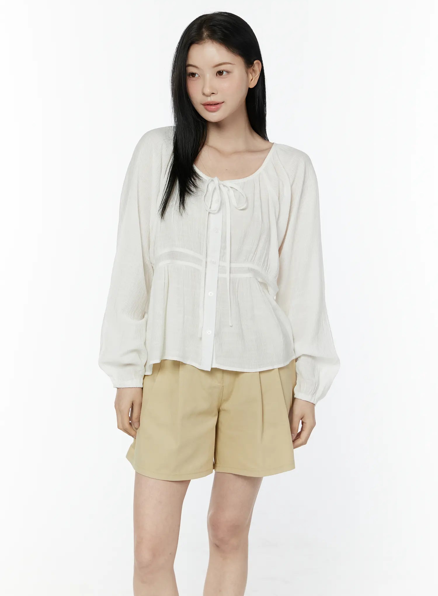 shirred-balloon-sleeve-blouse-iu505