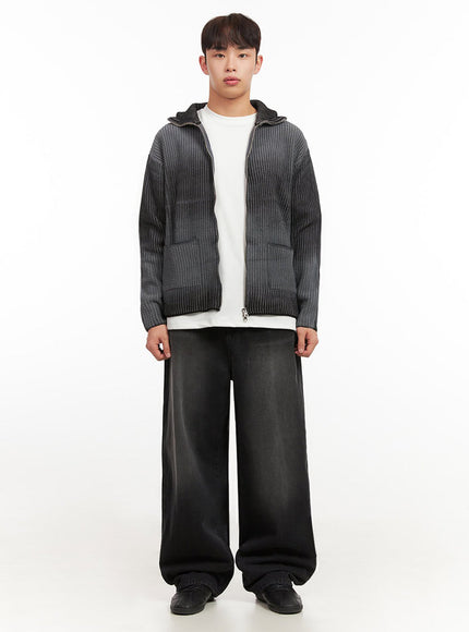 Men's Washed Relaxed-Fit Jeans IF517