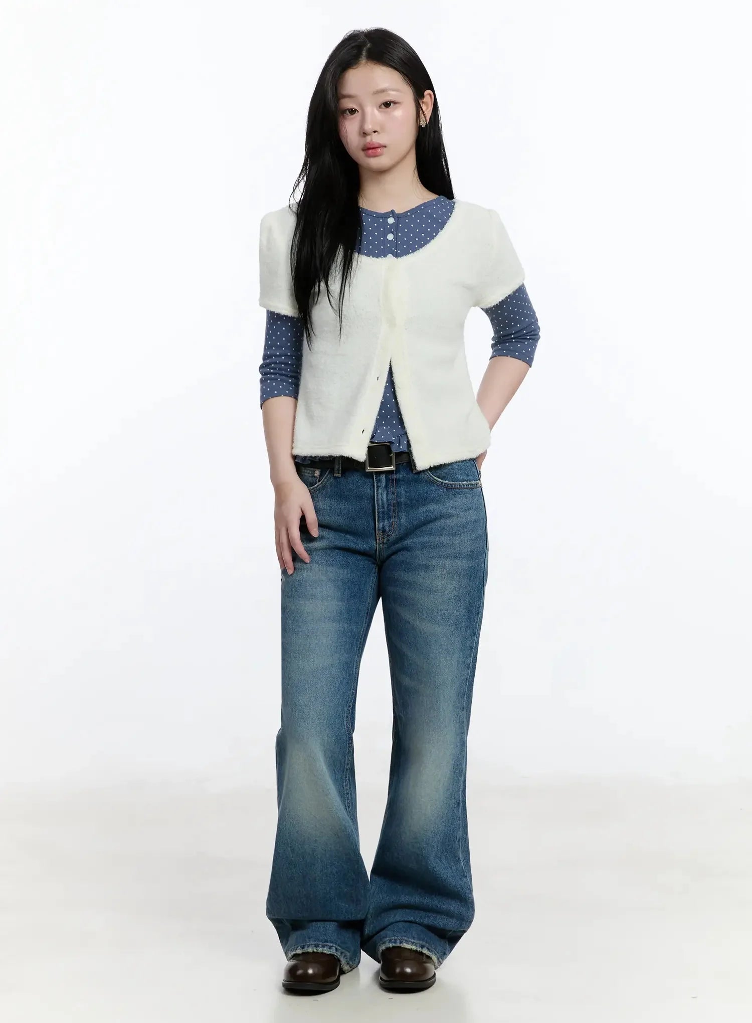 textured-knit-shoulder-puff-short-sleevecardigan-im513