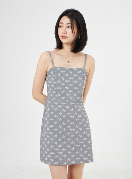 Rose Print Mini Dress OA310