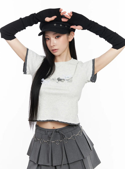 Black Fingerless Hand Warmers CM519