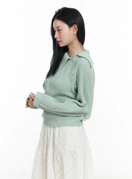 diagonal-button-collar-knit-top-cj519