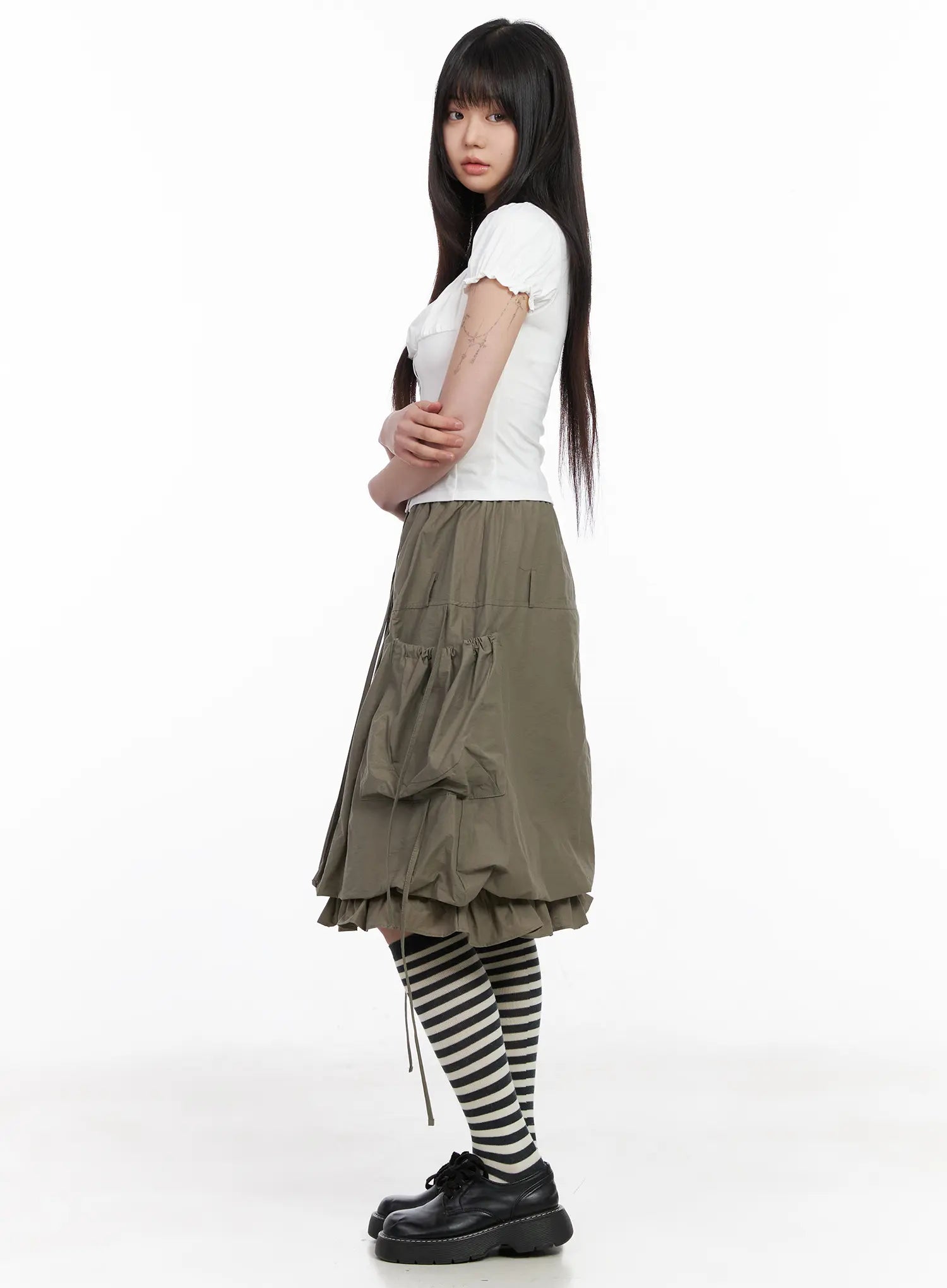 utility-pocket-balloon-midi-skirt-cm512