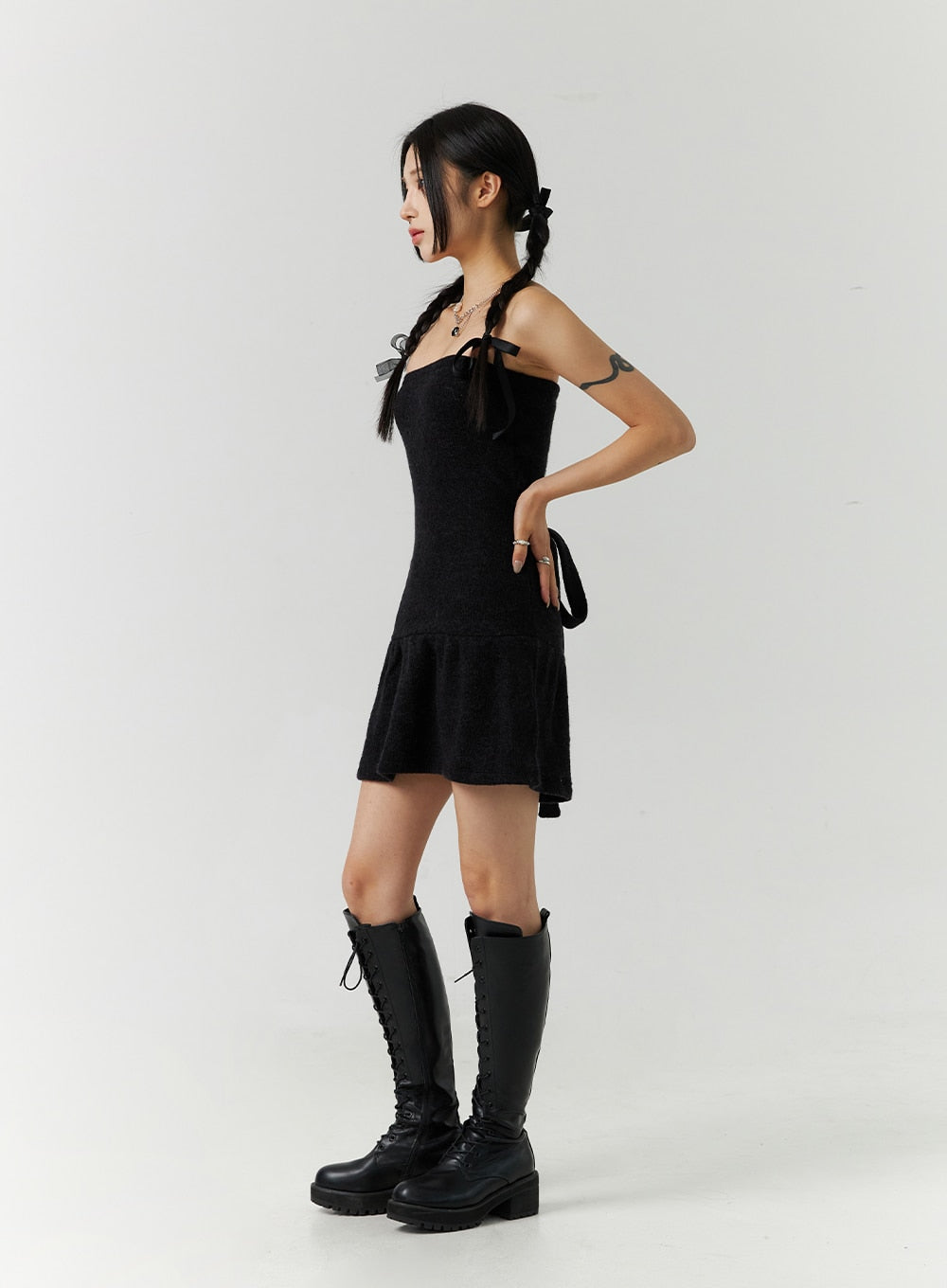 flare-tube-top-mini-dress-cn329