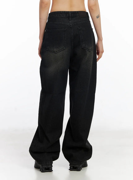 Dayana Vintage Washed Wide-Leg Jeans CJ523