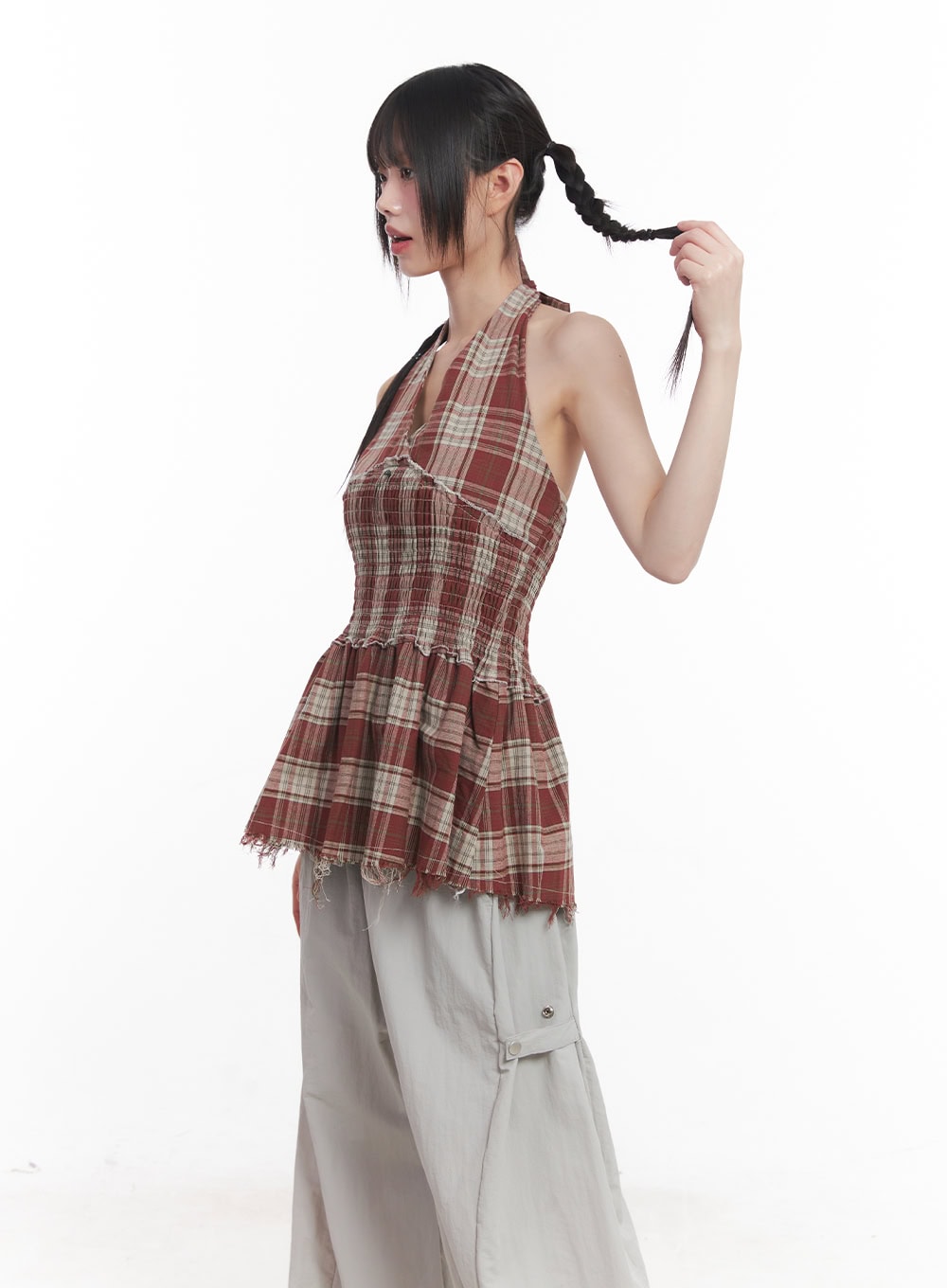 halter-neck-plaid-mini-dress-cu505