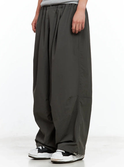 Men's Seam Detail Balloon-Fit Drawstring Pants IL511