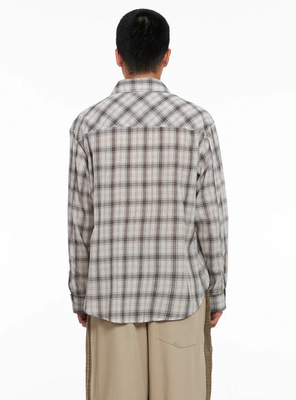Men's Plaid Shirt IG529