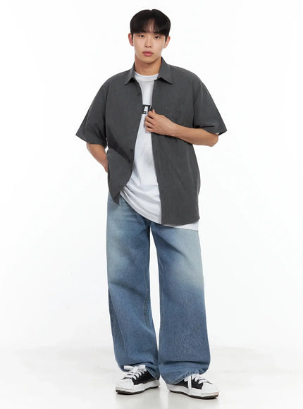 mens-collared-short-sleeve-button-up-top-il516