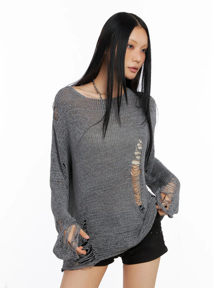loose-fit-distressed-knit-sweater-cs511