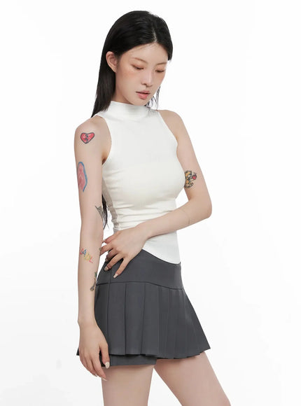 Mock Neck Tank Top IS508