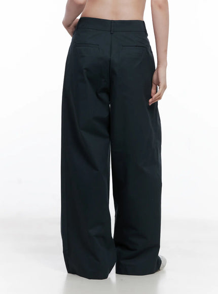 Cotton Pintuck Wide Pants CG521